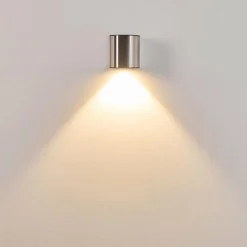 hofstein Applique murale d'extérieur Vano LED Acier inoxydable, 1 lumière