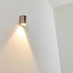 hofstein Applique murale d'extérieur Vano LED Acier inoxydable, 1 lumière