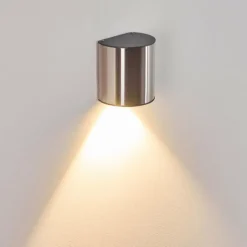 hofstein Applique murale d'extérieur Vano LED Acier inoxydable, 1 lumière