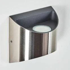 hofstein Applique murale d'extérieur Vano LED Nickel mat, 2 lumières