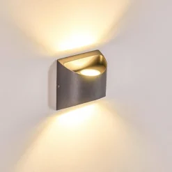 hofstein Applique murale d'extérieur Vikom LED Anthracite, 2 lumières