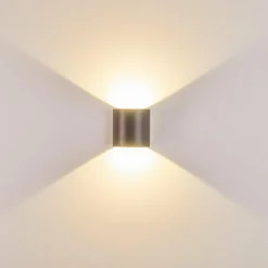 hofstein Applique murale d'extérieur Vikom LED Anthracite, 2 lumières