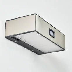 hofstein Applique murale d'extérieur LED Nickel mat, 1 lumière