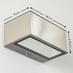 hofstein Applique murale d'extérieur Spider LED Acier inoxydable, 1 lumière