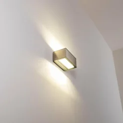 hofstein Applique murale d'extérieur Spider LED Acier inoxydable, 1 lumière