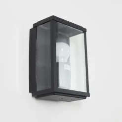 hofstein Applique murale d'extérieur Tieva Noir, 1 lumière