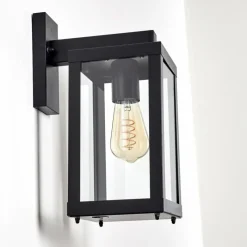 hofstein Applique murale d'extérieur Tieva Noir, 1 lumière