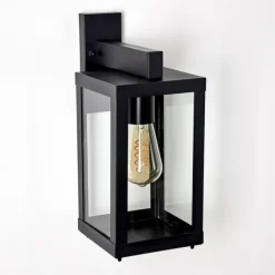 hofstein Applique murale d'extérieur Tieva Noir, 1 lumière