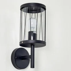 hofstein Applique murale d'extérieur Torsa Noir, 1 lumière