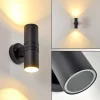 hofstein Applique murale d'extérieur Satava LED Noir, 2 lumières