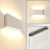 hofstein Applique murale d'extérieur Marsh LED Blanc, 2 lumières