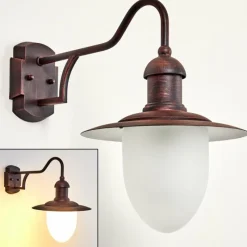 hofstein Applique murale d'extérieur Surnu Rouille, 1 lumière