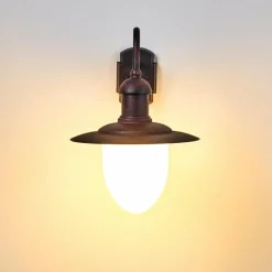 hofstein Applique murale d'extérieur Surnu Rouille, 1 lumière