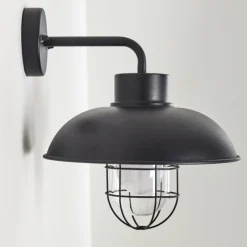 hofstein Applique murale d'extérieur Valto Noir, 1 lumière