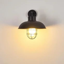 hofstein Applique murale d'extérieur Valto Noir, 1 lumière