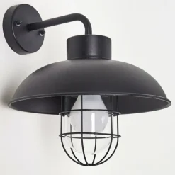 hofstein Applique murale d'extérieur Valto Noir, 1 lumière