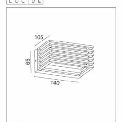 Luminaires Lucide Applique murale d'extérieur Lucide MALTA-LED Noir, 1 lumière