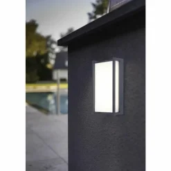 Luminaires Lutec Applique murale d'extérieur Lutec Qubo LED Anthracite, 1 lumière