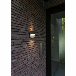 Luminaires Lutec Applique murale d'extérieur Lutec Lotus LED Anthracite, 1 lumière