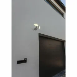 Luminaires Lutec Applique murale d'extérieur Lutec Arc LED Blanc, 1 lumière, Détecteur de mouvement