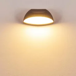 hofstein Applique murale d'extérieur Tanguro LED Noir, 1 lumière