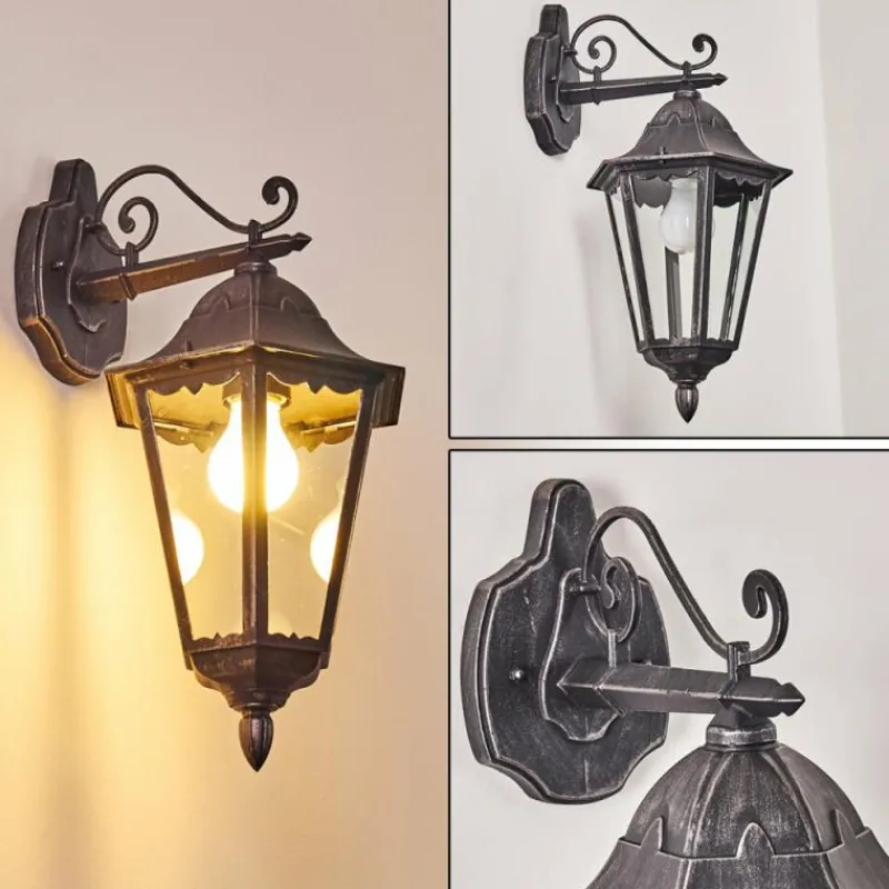 Luminaires Rustiques-hofstein Applique murale d'extérieur Lignac Noir, 1 lumière