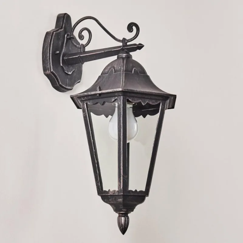 Luminaires Rustiques-hofstein Applique murale d'extérieur Lignac Noir, 1 lumière