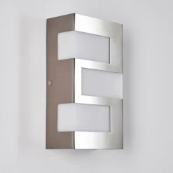 hofstein Applique murale d'extérieur Lannion LED Acier inoxydable, 3 lumières