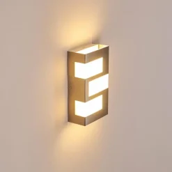 hofstein Applique murale d'extérieur Lannion LED Acier inoxydable, 3 lumières