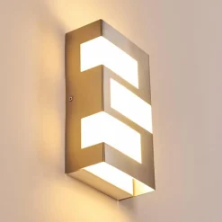 hofstein Applique murale d'extérieur Lannion LED Acier inoxydable, 3 lumières