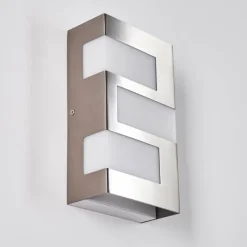 hofstein Applique murale d'extérieur Lannion LED Acier inoxydable, 3 lumières