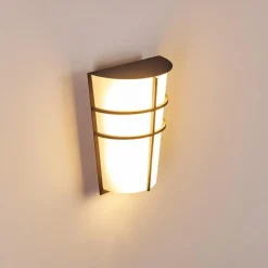 hofstein Applique murale d'extérieur Lamarche LED Anthracite, 2 lumières