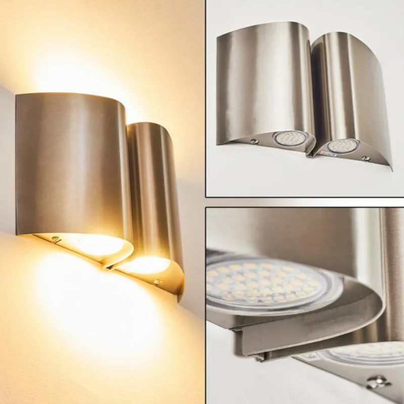 hofstein Applique murale d'extérieur Cornus LED Acier inoxydable, 4 lumières