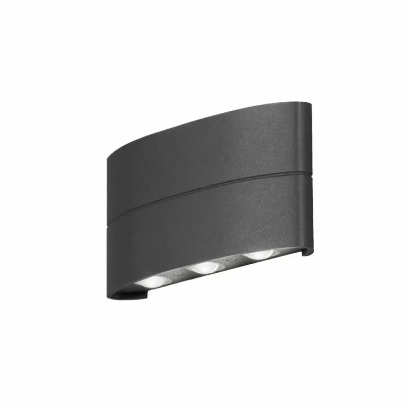 Luminaires Konstsmide Applique murale d'extérieur Konstsmide Chieri LED Noir, 6 lumières