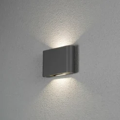 Luminaires Konstsmide Applique murale d'extérieur Konstsmide Chieri LED Noir, 2 lumières