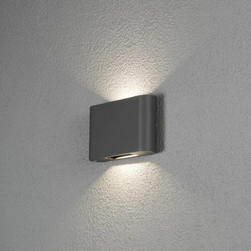 Luminaires Konstsmide Applique murale d'extérieur Konstsmide Chieri LED Noir, 2 lumières