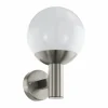 Luminaires Eglo Applique murale d'extérieur Eglo Connect NISIA LED Acier inoxydable, 1 lumière