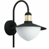 Lampes Dorées-Luminaires Eglo Applique murale d'extérieur Eglo SIRMIONE Or, Noir, 1 lumière