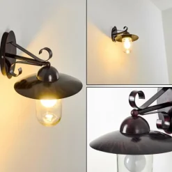 hofstein Applique murale d'extérieur Maidiswil Brun foncé, 1 lumière