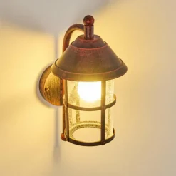 hofstein Applique murale d'extérieur Saicourt Rouge, Noir, 1 lumière