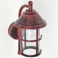 hofstein Applique murale d'extérieur Saicourt Rouge, Noir, 1 lumière