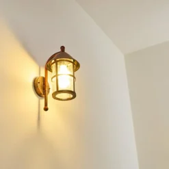 hofstein Applique murale d'extérieur Saicourt Rouge, Noir, 1 lumière