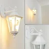 Luminaires Rustiques-hofstein Applique murale d'extérieur Esteli Blanc, 1 lumière