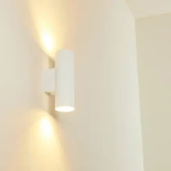 hofstein Applique murale d'extérieur Brachy LED Blanc, 2 lumières
