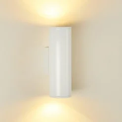 hofstein Applique murale d'extérieur Brachy LED Blanc, 2 lumières