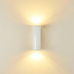 hofstein Applique murale d'extérieur Brachy LED Blanc, 2 lumières