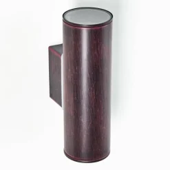 hofstein Applique murale d'extérieur Brachy LED Rouge, Noir, 2 lumières