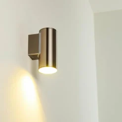 hofstein Applique murale d'extérieur Brachy LED Acier inoxydable, 1 lumière