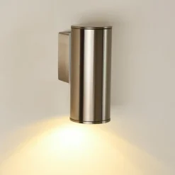 hofstein Applique murale d'extérieur Brachy LED Acier inoxydable, 1 lumière