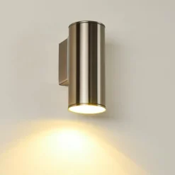 hofstein Applique murale d'extérieur Brachy LED Acier inoxydable, 1 lumière